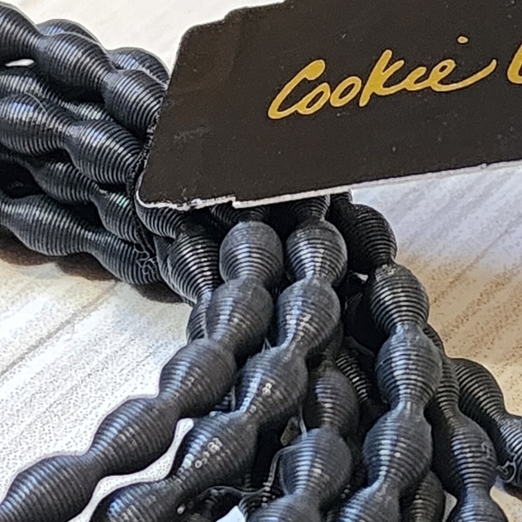 Cookie Lee Steel Gray Set Of 10 Stretch Bangle Bracelets #88051 NWT - Picture 2 of 7